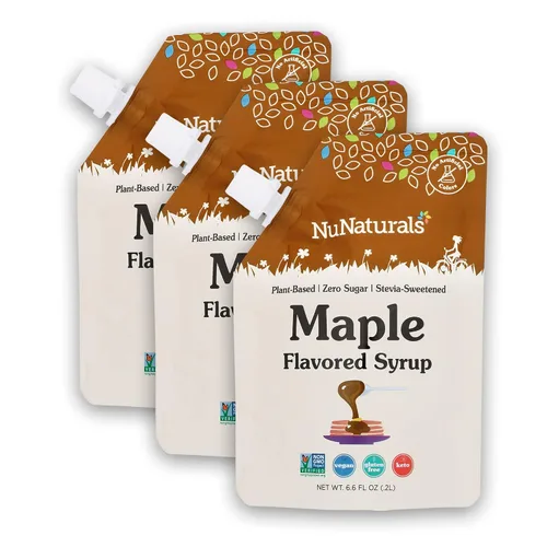 Miniatura 11 de NuNaturals Jarabe de stevia, edulcorante sin azúcar, sustituto del azúcar a base de plantas, cero calorías, chocolate, 6.6 onzas (paquete de 3)