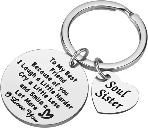 Miniatura 3 de iJuqi Regalos para amigas para mujeres, regalos de cumpleaños y Navidad para mejores amigas, regalos de amistad, llavero