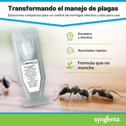 Miniatura 2 de Syngenta Advion Ant Gel Station Insecticida, cebo de gel para hormigas listo para usar con el ingrediente activo Indoxacarb, cebo