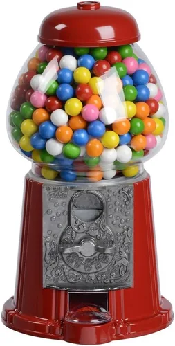 Miniatura 2 de Máquina clásica de chicle/dispensador de dulces, 9 pulgadas - negro