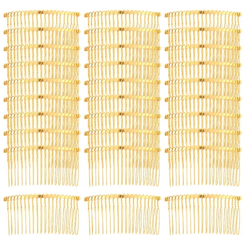 Miniatura 8 de Cinaci Paquete de 30 peines laterales de metal negro con 20 dientes para tocados, clips, pasadores, accesorios para mujeres y niñas, velo de novia