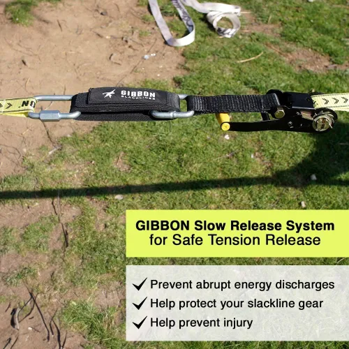 Miniatura 2 de GIBBON Sistema de liberación lenta Slackline para liberar de forma fácil y segura la tensión de la línea floja - Accesorios y accesorios Slackline