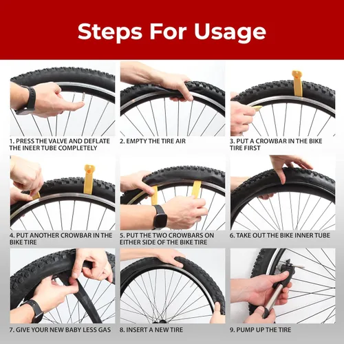 Miniatura 8 de Fincci Par de tubos interiores de bicicleta de neumático grueso de 26 x 3.5-4.0 – E-Bike de 26 pulgadas con SV de 1.890 in para neumáticos y ruedas
