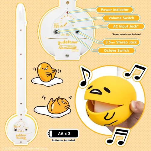 Miniatura 3 de Otamatone Deluxe [Sanrio Gudetama] Instrumento Musical Electrónico Sintetizador Portátil de Japón Maywa Denki de Japón