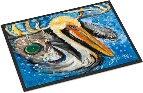 Miniatura 13 de Caroline's Treasures JMK1017JMAT - Tapete de caza de rana garza azul, 24 x 36 pulgadas, tapete para puerta delantera, interior y exterior