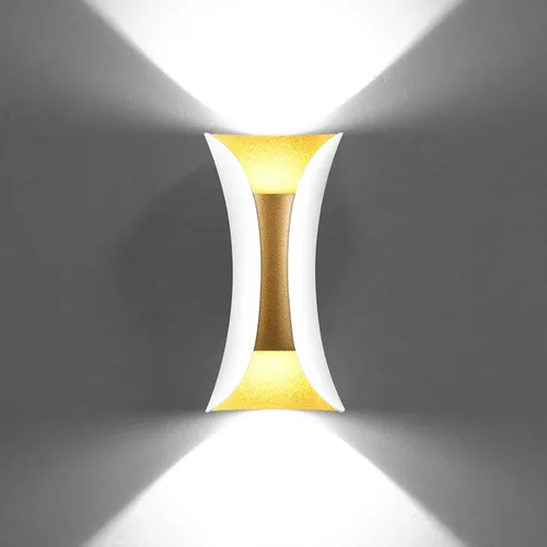 Miniatura 11 de Kawell Lámpara de pared moderna creativa de 10 W, lámpara de pared LED hacia arriba hacia abajo, impermeable, IP65, lámpara de pared de aluminio