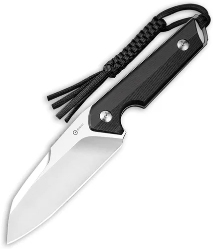 Miniatura 3 de CIVIVI Kepler C2109C - Cuchillo de hoja fija, mango G10 de 4.48 pulgadas, cuchillo para cinturón con funda Kydex, cordón, clip para actividades al