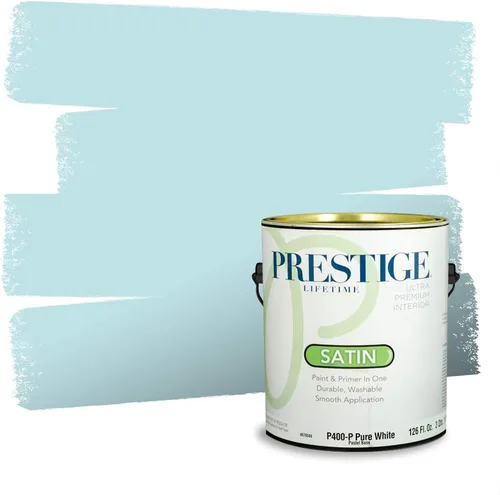 Miniatura 1107 de Pintura Exterior + imprimación PRESTIGE, todo-en-uno, 1 galón, acabado mate, color comparable al Valspar* Royal Gray* VS151-Gris real