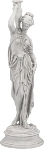 Design Toscano Dione the Divine Greek Water Woman - Estatua de jardín para interiores y exteriores, tamaño mediano, 22 pulgadas de alto, resina de