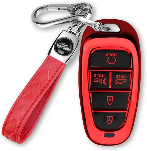 Miniatura 10 de MILD EAST Funda para llavero Hyundai para Hyundai Sonata Santa fe Tucson Smart 5 botones 2024 2023 2022 2021