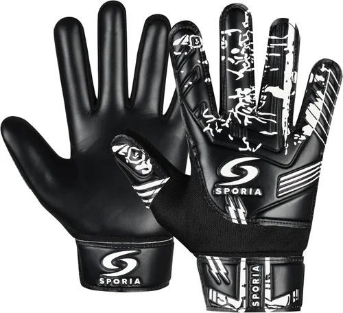 Miniatura 12 de SPORIA Guantes de portero para jóvenes con doble protección para la muñeca, guantes de fútbol para niños, material de látex antideslizante, guantes