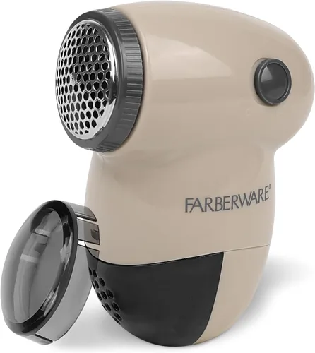 Miniatura 13 de Farberware - Afeitadora de tela grande para quitar pelusas, funciona con pilas, con cuchillas triples para ropa, afeitadora de suéter para quitar