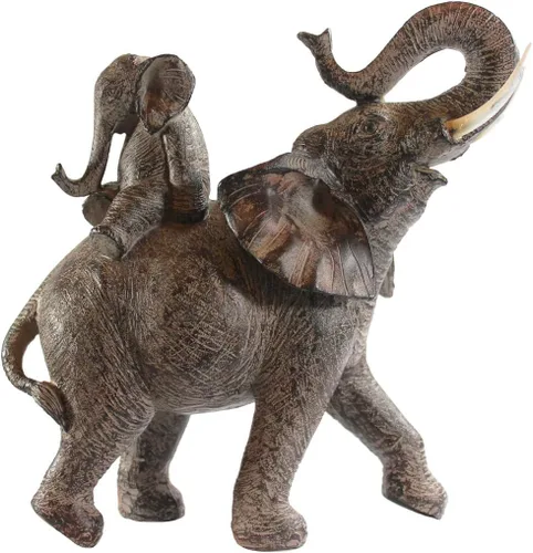 Miniatura 12 de Seraphic Estatua de Elefante Africano Grande de 13", Regalos para Mujeres, Escultura de Decoración de Elefante Grande con Trompa Levantada