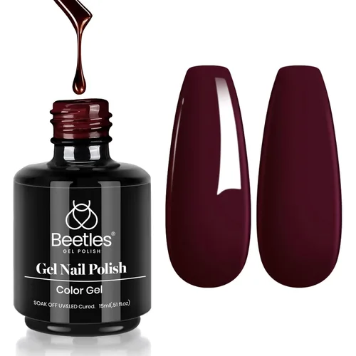 Miniatura 73 de Beetles - Esmalte de uñas de gel verde luminoso que brilla en la oscuridad, esmalte de uñas de gel que se absorbe con lámpara LED UV, arte de uñas
