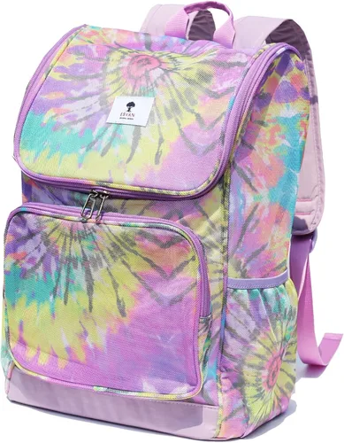 Miniatura 2 de ESVAN Mochila de malla con estampado original, bolsa transparente, paquete para universidad, playa, gimnasio, multiusos, mujeres y hombres, I, Casual
