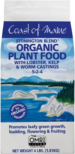 Miniatura 3 de Coast of Maine Stonington Blend - Alimento orgánico para plantas con bastidores de langosta, algas y gusanos - Listado OMRI