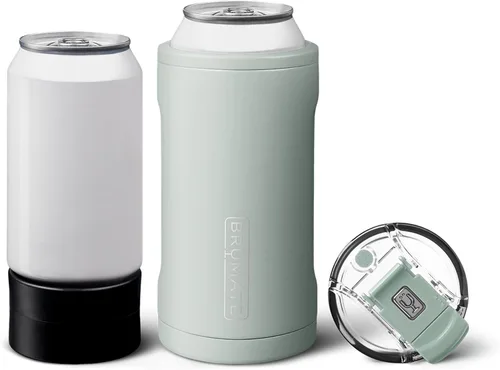 Miniatura 19 de BrüMate Hopsulator Trio - Enfriador de latas aislado 3 en 1 para latas de 12 o 16 onzas + vaso 100 % a prueba de fugas con tapa, aislado