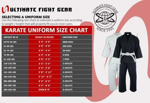 Miniatura 6 de Ultimate - Uniforme de karate de peso medio para niños y adultos, unisex, juego completo con cinturón blanco gratis