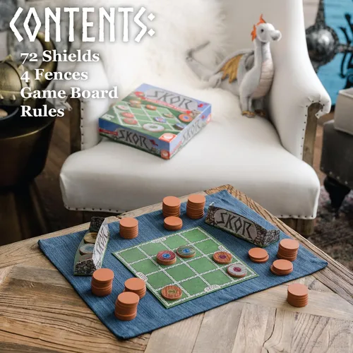 Miniatura 3 de MindWare Skor: Un juego de mesa de estrategia de apilamiento para niños de 6 años en adelante, apto para la familia, juegos de recolección