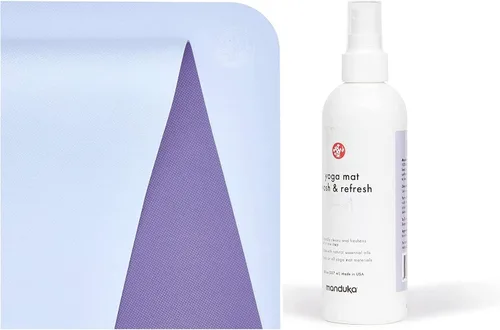 Miniatura 10 de Manduka Begin Yoga Mat 68" - 5mm de acolchado Cómoda, ligera y reversible con raya de alineación Económica 68 x 24 pulgadas