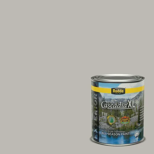 Miniatura 154 de Rodda Paint CASCADIA XL Pintura e imprimación satinada para exteriores en uno, cuarto de galón, Metropolis Mood