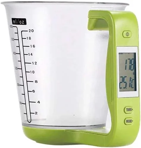 Miniatura 6 de Cocina Medición Taza Escala LCD Pantalla Digital para Hornear Té Pesaje Café Rojo