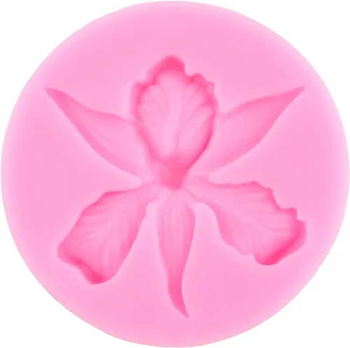 Miniatura 5 de ZiXiang Molde de silicona de flores de orquídea, molde de fondant de plumeria, moldes de hibisco, moldes de chocolate para decoración de pasteles