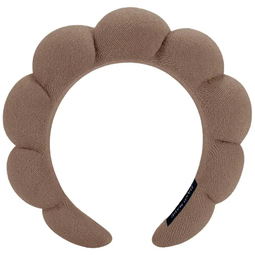 Miniatura 29 de AOENJIE Diademas de spa para lavar la cara o maquillaje, diademas de burbuja de esponja para el cuidado de la piel, diadema de tela de rizo