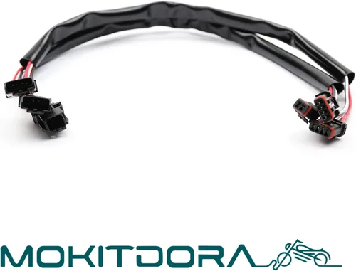 Miniatura 8 de MoKitDora Mazo de cables extendido para manillar CAN-Bus Switch Cableado para Harley Softail Touring Dyna Sportster Modelos 8 pulgadas