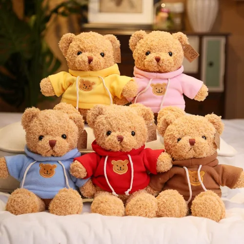 Miniatura 2 de Oso de peluche de 11.8 pulgadas, animales de peluche suaves, lindo muñeco de oso de peluche para niños y niñas (azul)
