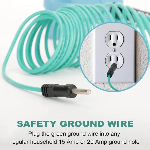 Miniatura 6 de Adaptador de Secadora CircleCord 4 Puntas a 3 Puntas, Secadora Nueva de 4P a Casa Antigua de 3P, Cable de Conversión de Enchufe NEMA 10-30P a Azul