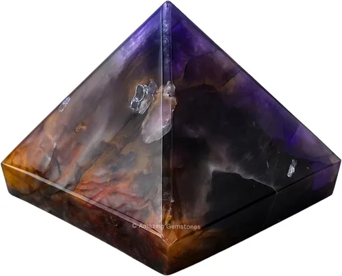Miniatura 55 de Piedras Curativas de Cristal de Pirámide de Cuarzo Claro de Amazing Gemstone - Figura de Gran Pirámide de 2" de Piedra Natural para Meditación
