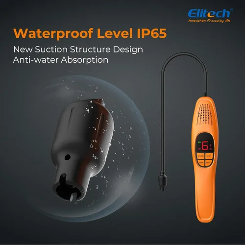 Miniatura 3 de Elitech Detector de fugas de refrigerante, detector de fugas de freón, freón Sniffer Detector de fugas de gas halógeno automotriz para R134A R410A