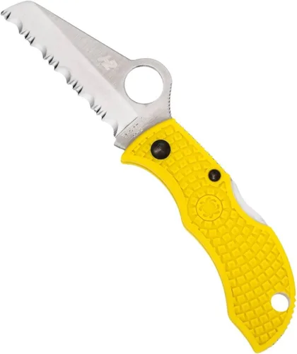 Miniatura 11 de Spyderco Manbug Leaf Cuchillo plegable de bolsillo con hoja de acero VG-10 de 1.9" y mango FRN - Cuchillo EDC para hombres y mujeres, perfecto