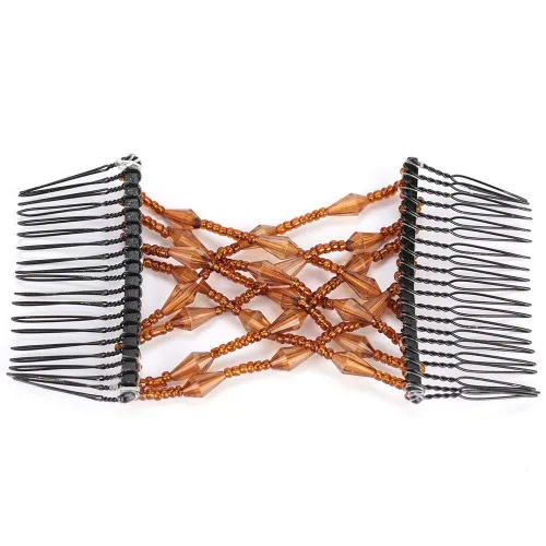 Miniatura 5 de Topsy cola herramienta para el cabello Pettine per capelli femminile pettine magico pettine vintage elastico per donna, pettine per capelli