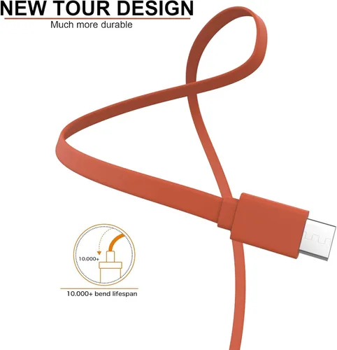 Miniatura 4 de Sqrmekoko Nuevo cable de alimentación de carga plana Tour compatible con JBL Charge 5, JBL Flip 6, JBL Flip 5, JBL Charge 4, JBL Pulse 4 altavoz