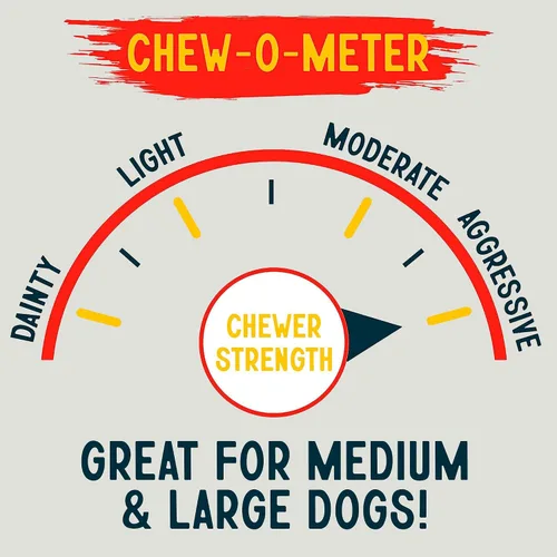 Miniatura 5 de Canine Chews 8-9" Rollos de Cuero Crudo Asados de Ternera, Huesos de Cuero Crudo para Perros Grandes, Huesos para Perros de Razas Grandes