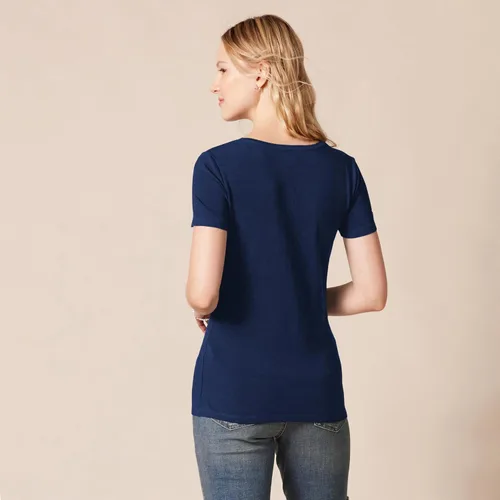 Miniatura 3 de Tienda Essentials Camiseta de manga corta con cuello en V para mujer, multipacks