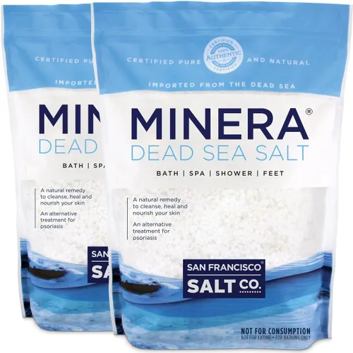 Miniatura 9 de Minera Sal del Mar Muerto de grano grueso para baño y remojo, 19 libras, de disolución rápida, 100% pura y natural, sin perfume, nutritiva