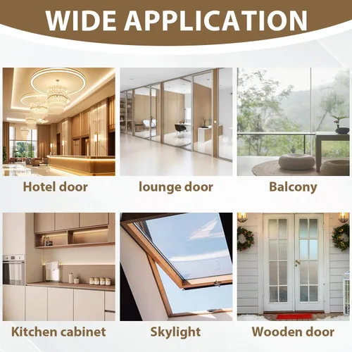 Miniatura 6 de Cinta de sellado de intemperie de silicona FOURGUN 45 MM * 9 m Aislamiento insonorizado Perfecto para marcos de puertas, ventanas, baño, regaderas
