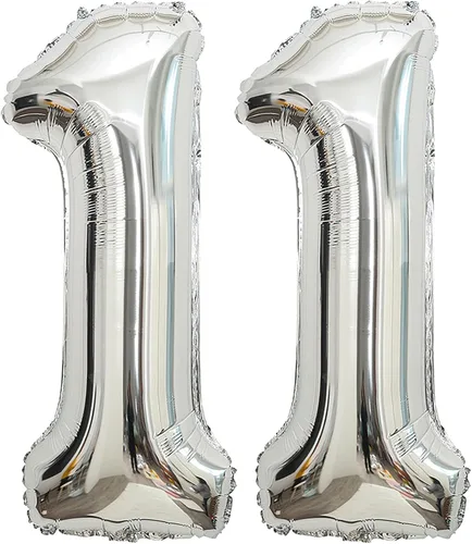 Miniatura 18 de Globos de 0 números plateados 0 globos de número 40 pulgadas número 0 globos de aluminio Mylar