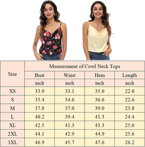 Miniatura 6 de Miqieer Camiseta básica de seda para mujer, con cuello en V, holgada, sin mangas, de satén, para mujer