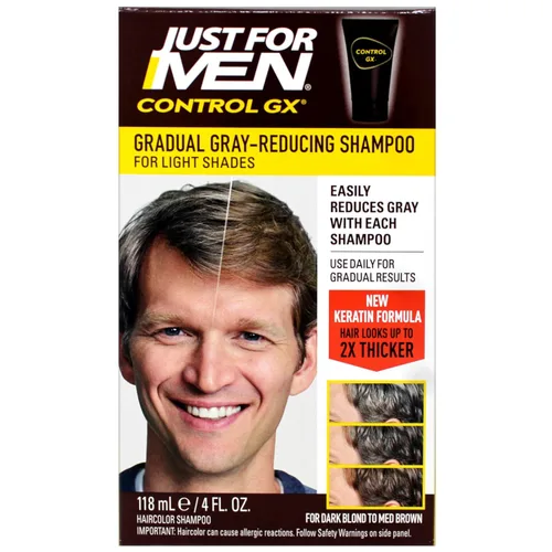Miniatura 5 de Just for Men Control GX Grey Champú Reductor Rubio y Marrón Medio