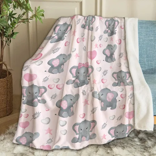 Miniatura 13 de Manta de bebé personalizada con nombre, manta personalizada con nombre de elefante, regalos para recién nacidos, mantas súper suaves para cama