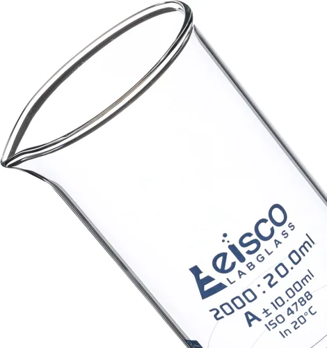 Miniatura 3 de Cilindro graduado, 67.6 fl oz - Tolerancia clase A ±10.0.0 fl oz - Base hexagonal - Graduaciones azules - Vidrio de borosilicato 3.3 - Eisco Labs