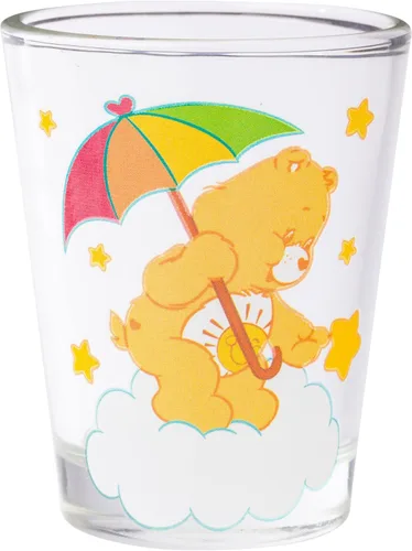 Miniatura 3 de Silver Buffalo Care Bears on Clouds con Funshine, Tenderheart, Cheer and Grumpy Bear - Juego de 4 mini vasos de 1.5 onzas Osos de cuidado