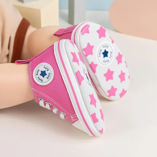 Miniatura 18 de KIDSUN zapatos deportivos altos hasta el tobillo para bebés, niños y niñas con suela antideslizante, suaves, para recién nacidos, zapatos