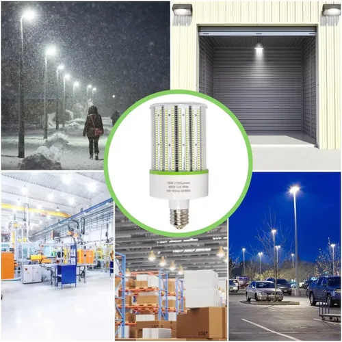 Miniatura 4 de BMXKPO - Bombilla LED de mazorca de maíz de 100 W, luz diurna de 5000 K, base E26/E39, paquete de 2 Reemplazo 400 vatios halogenuros metálicos HPS
