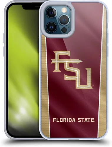 Miniatura 224 de Head Case Designs Funda de gel suave FSU Seminoles de la Universidad Estatal de Florida con licencia oficial compatible con Apple iPhone 13 Pro Max