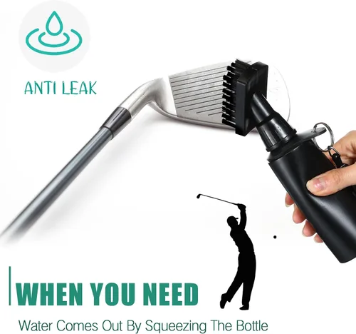 Miniatura 4 de Meanplan Cepillo de agua de limpieza para palos de golf, gancho retráctil de aluminio para escalar, cepillo limpiador de ranuras para palos de golf